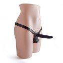 Uprząż Strap-on z Podwójnym Dildo – Czarna