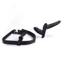 Uprząż Strap-on z Podwójnym Dildo – Czarna