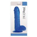 Realistyczne Dildo Fallo Jelly – Niebieskie, 25,5 cm