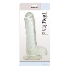 Realistyczne Dildo Żelowe 'Rapture' - Transparentne (25 cm)