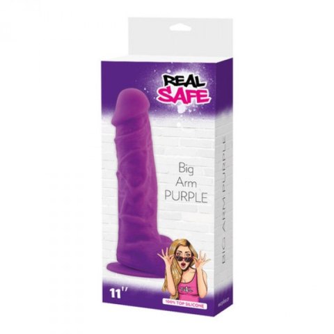 Potężne Fioletowe Realistyczne Dildo Real Safe
