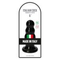 Włoskie Dildo Analne „Italiano” z Kulami Stopniowej Stymulacji – Klasyczna Czerń (15 cm)