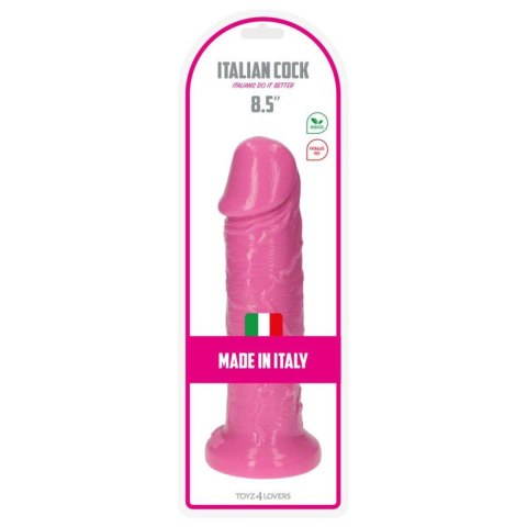 Dildo Italian Cock Realistyczny – Różowy, 8,5 Cala