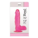 Żelowe Dildo Real Rapture, Różowe, 19 cm