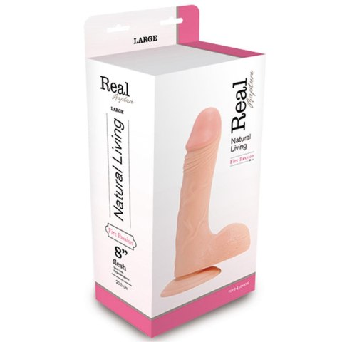 Realistyczne Dildo Real Rapture – Cieliste 8 cali