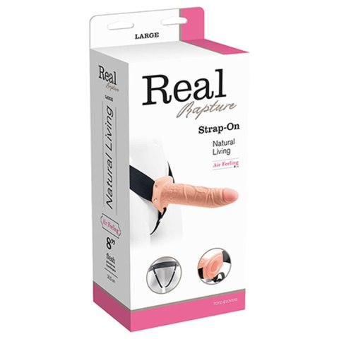 Realistyczny Dildo Strap-On Rapture 8 Flesh – Wydrążony dla Podwójnej Przyjemności