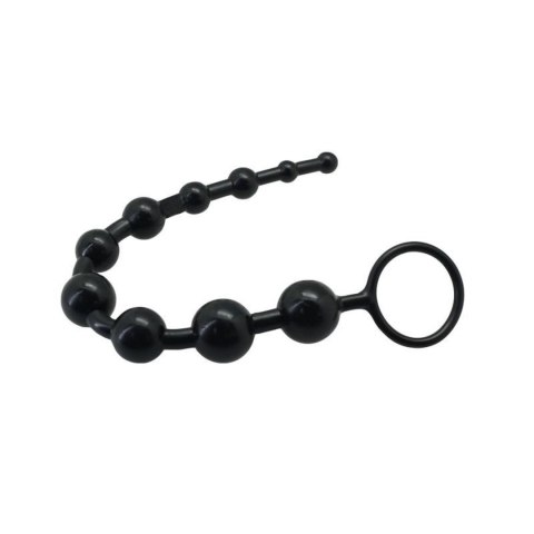 Timeless Jelly 10 – Eleganckie Kulki Analne, Czarne