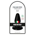 Zmysłowy Plug Analny Italian Cock 3,5" – Czarny