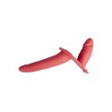 Uprząż dildo 'Double Enjoyment' Czerwona