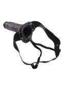 Realistyczny Dildo Strap-On Rapture 8 Hollow z Jądrami – Czarny
