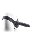 Realistyczny Dildo Strap-On Rapture 8 Hollow z Jądrami – Czarny