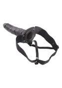 Realistyczny Dildo Strap-on Rapture 8 Black z pustym wnętrzem