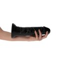 Włoskie Dildo Realistyczne 25,5 cm – Czarne