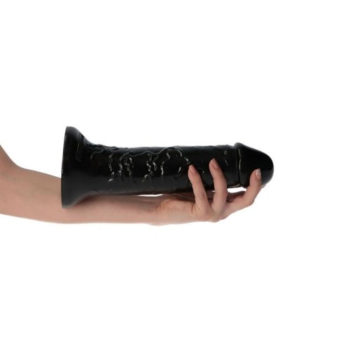 Włoskie Dildo Realistyczne 25,5 cm – Czarne