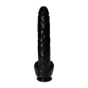 Dildo Gigant 'Włoski Uwodziciel' – Czarne, 40 cm