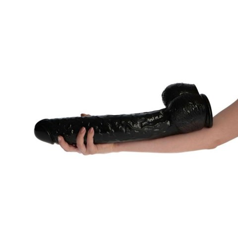 Dildo Gigant 'Włoski Uwodziciel' – Czarne, 40 cm
