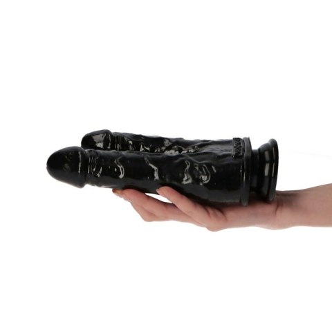 Dildo Podwójne Romolo e Remo – Czarne, 18.5 cm