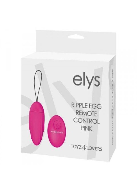 ELYS Ripple Egg – wibrujące jajko z pilotem, różowe