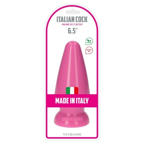 Wyrafinowany Plug Analny Italian Cock 6,5'' – Różowy
