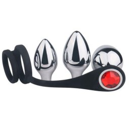 Pleasure Bully – Wielofunkcyjny Plug z Pierścieniami Erekcyjnymi