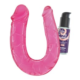 CRUSHIOUS DEEP DIVER – Różowe Podwójne Dildo z Lubrykantem Analnym 50 ml