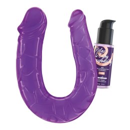 Crushious Deep Diver – Podwójne Dildo z Lubrykantem Analnym 50 ml, Fioletowe