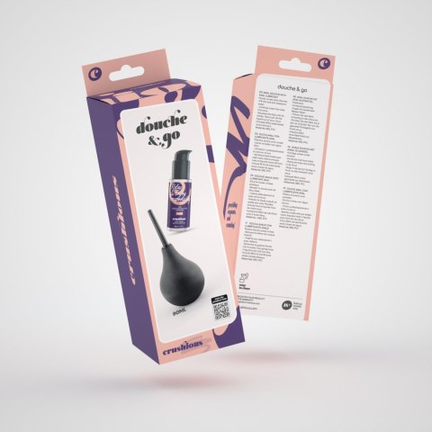 Zestaw Crushious Douche & Go: Irygator Analny 90ml z Lubrykantem Analnym 50ml