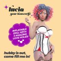 CRUSHIOUS LUCIA – Dmuchana Lalka Erotyczna "Gospodyni" w Odcieniu Ebony