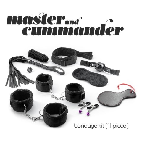 Crushious Master & Cummander 11-częściowy Zestaw do BDSM