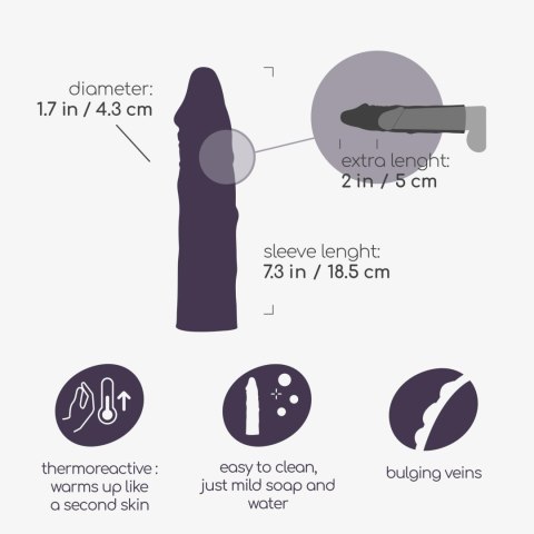 Crushious The Macho: Realistyczna nakładka na penisa z 5 cm przedłużeniem