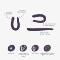 Dildo Podwójne „Double Trouble” – Zmysłowy Fiolet