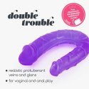 Dildo Podwójne „Double Trouble” – Zmysłowy Fiolet