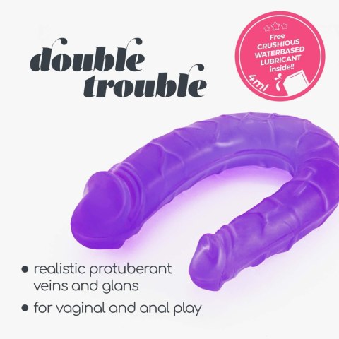 Dildo Podwójne „Double Trouble” – Zmysłowy Fiolet