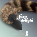 Kuszący Silikonowy Korek Analny z Ogonem Foxy Delight