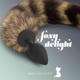 Kuszący Silikonowy Korek Analny z Ogonem Foxy Delight
