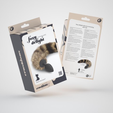 Kuszący Silikonowy Korek Analny z Ogonem Foxy Delight