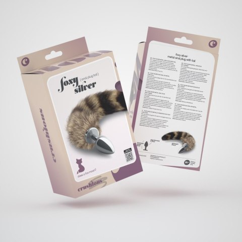 Foxy: Zmysłowy Metalowy Plug Analny z Puszystym Ogonem