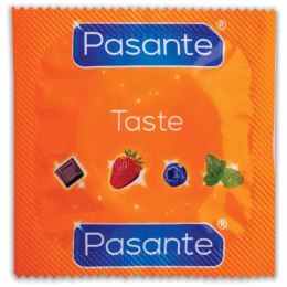Pasante Blueberry Blast: Prezerwatywy o Smaku Soczystej Jagody – Zestaw 144 szt.