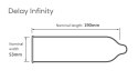 Prezerwatywa Pasante Delay Infinity X – dla przedłużonej przyjemności (1 sztuka)
