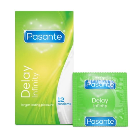 Pasante Delay/Infinity – Prezerwatywy Opóźniające, 12 szt.
