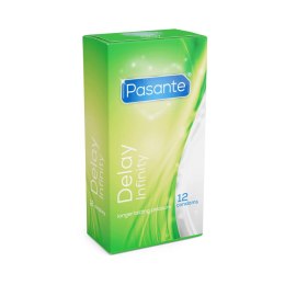 Pasante Delay/Infinity – Prezerwatywy Opóźniające, 12 szt.