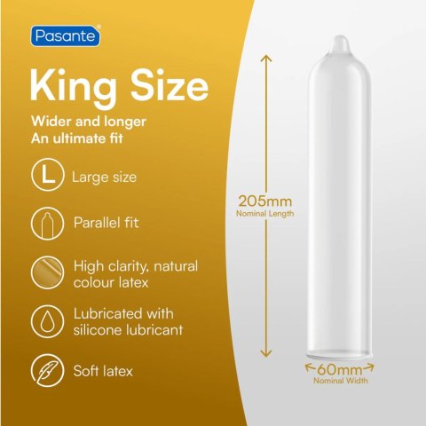Prezerwatywy Pasante King Size (3 szt.)