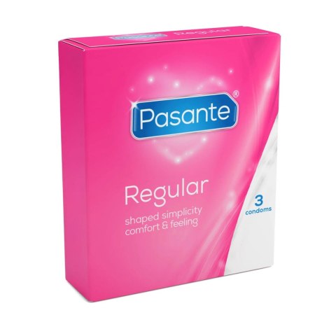 Pasante Regular – Klasyczne Prezerwatywy (3 sztuki)