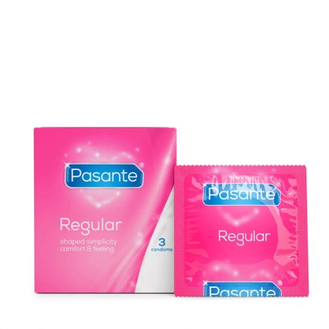 Pasante Regular – Klasyczne Prezerwatywy (3 sztuki)