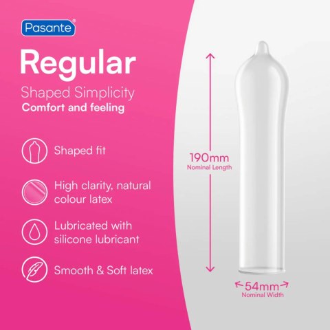 Prezerwatywy Pasante Regular, 144 sztuki