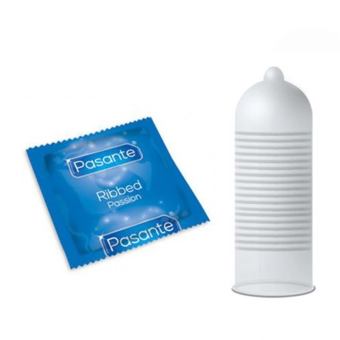 Pasante Ribbed Passion – Prezerwatywy stymulujące, zestaw 144 sztuki