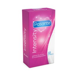 Prezerwatywy Pasante Ribs & Dots Intensity, 12 szt.