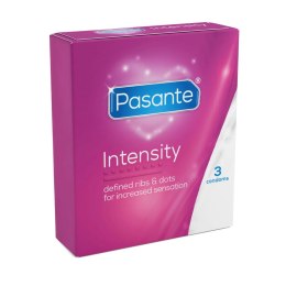 Prezerwatywy Pasante Ribs & Dots Intensity, 3 szt.