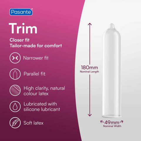 Prezerwatywy Pasante Trim: Perfekcyjne Dopasowanie (3 szt.)
