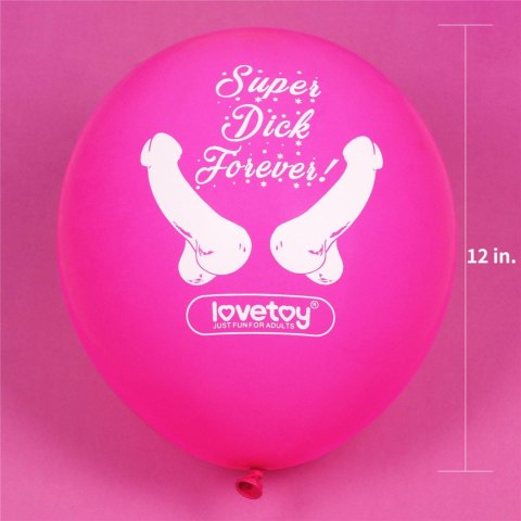 Zestaw Balonów na Wieczór Panieński 'Super Dick Forever' (7 sztuk)